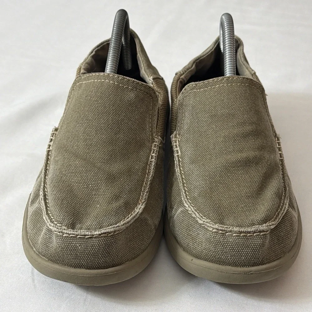 Crocs 202056 Men's Santa Cruz Slip-On Canvas‎ Boat Shoes Men's 8 Gym Comfy Shoe